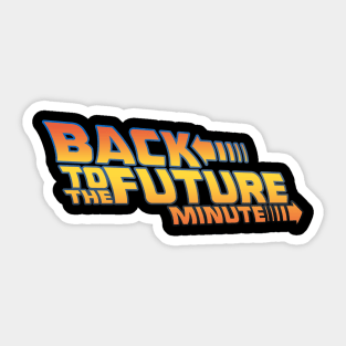 BTTF Minute Logo Sticker